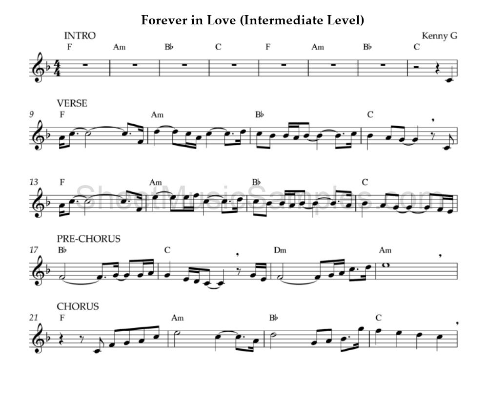 Forever in Love (Intermediate Level)