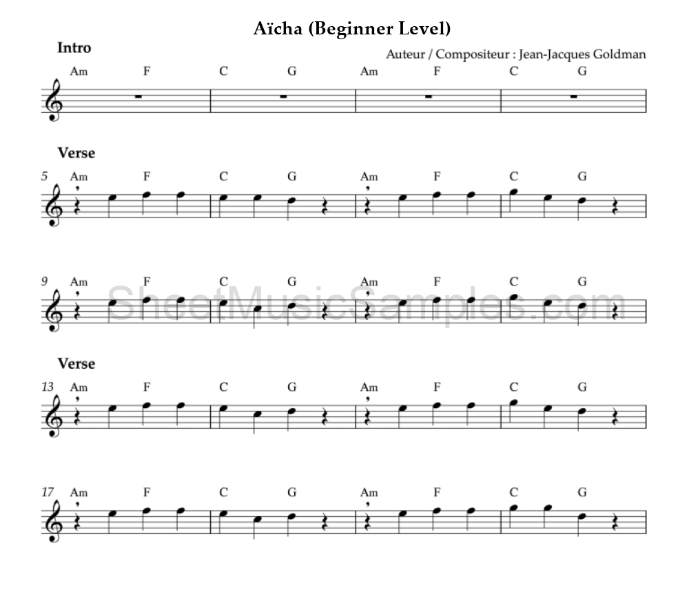 Aïcha (Beginner Level)