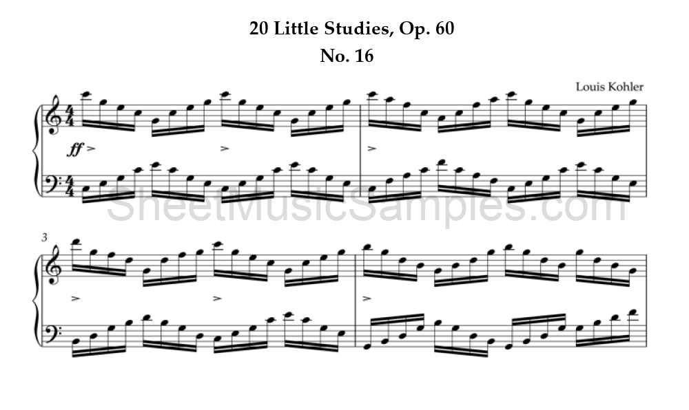 20 Little Studies, Op. 60 - No. 16