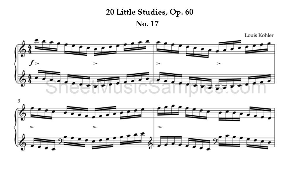 20 Little Studies, Op. 60 - No. 17