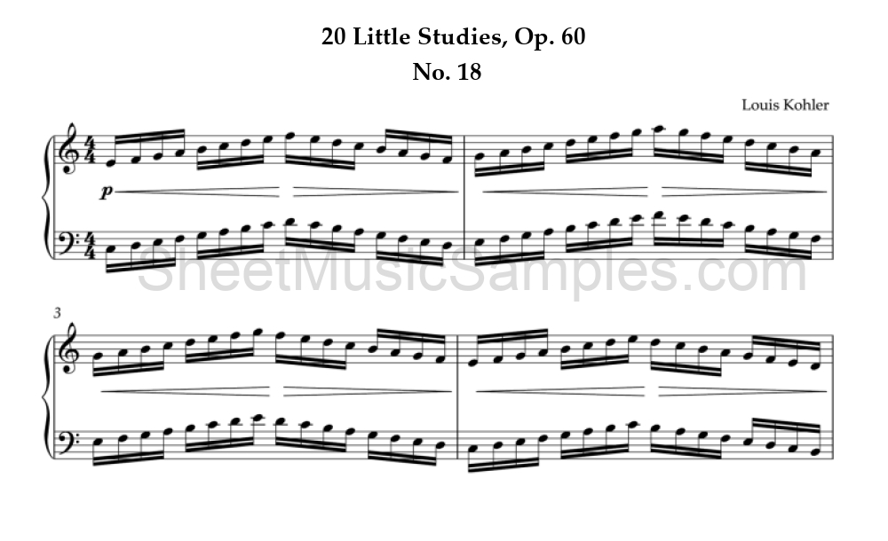 20 Little Studies, Op. 60 - No. 18