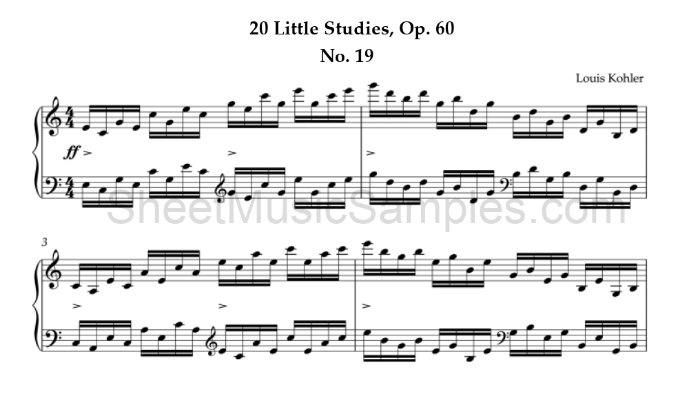 20 Little Studies, Op. 60 - No. 19