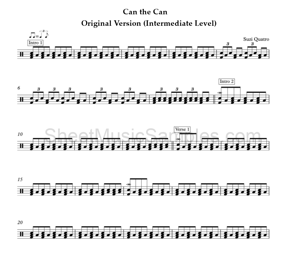 Can the Can - Original Version (Intermediate Level)