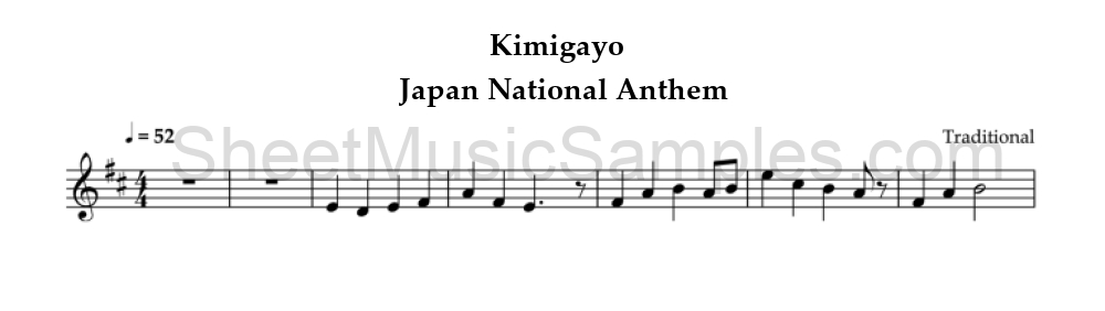 Kimigayo - Japan National Anthem