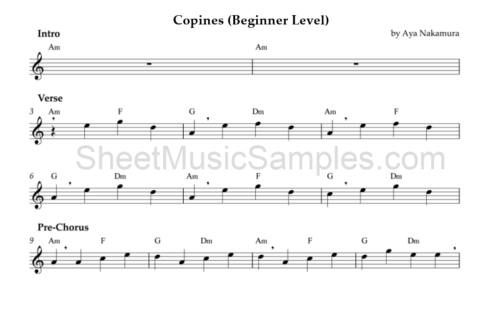 Copines (Beginner Level)