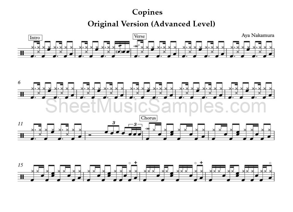 Copines - Original Version (Advanced Level)