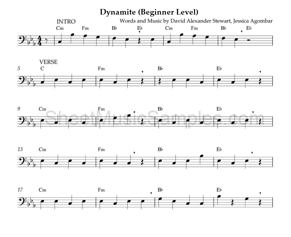 Dynamite (Beginner Level)