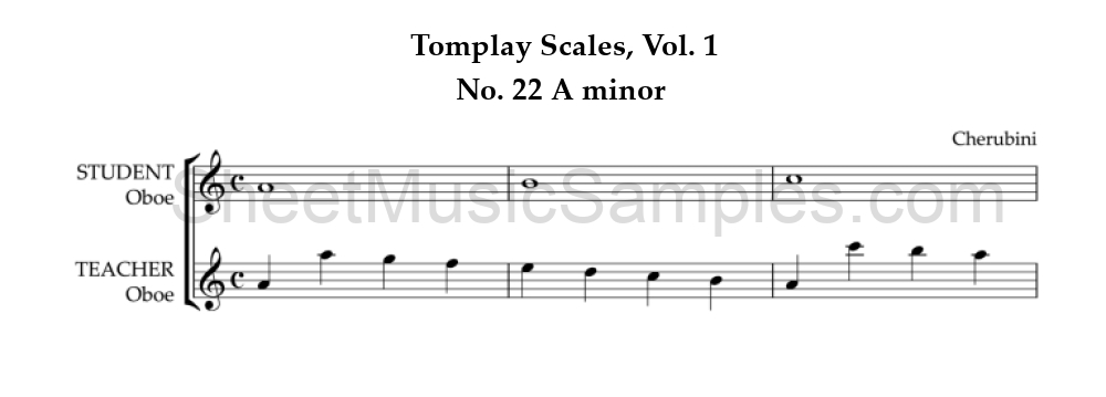 Tomplay Scales, Vol. 1 - No. 22 A minor