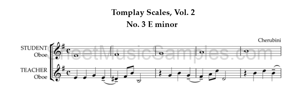 Tomplay Scales, Vol. 2 - No. 3 E minor