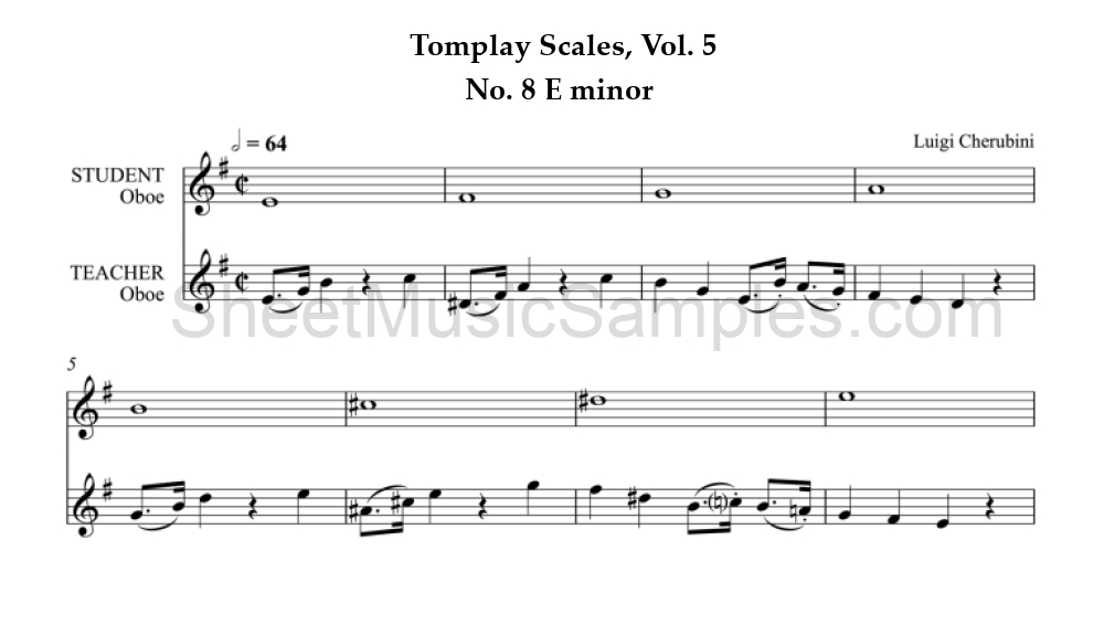 Tomplay Scales, Vol. 5 - No. 8 E minor