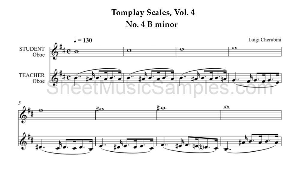 Tomplay Scales, Vol. 4 - No. 4 B minor