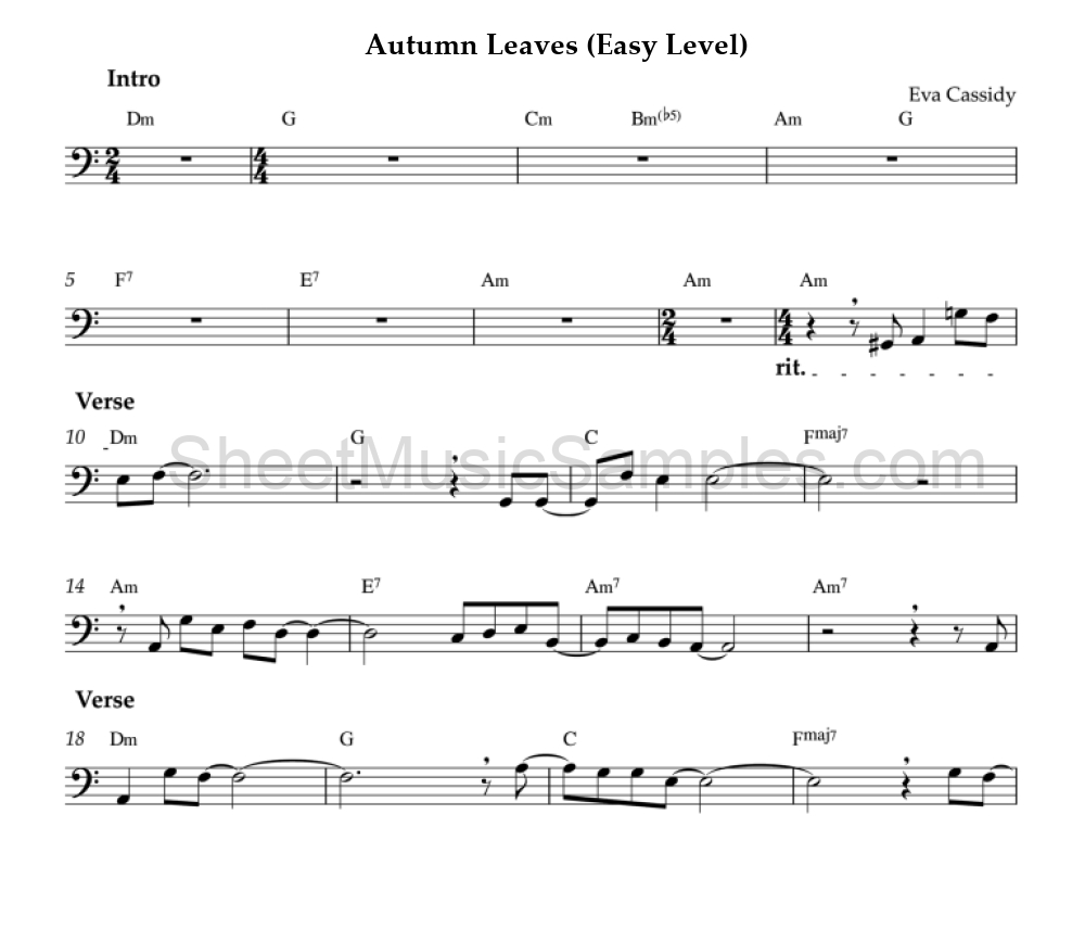 Autumn Leaves (Easy Level)