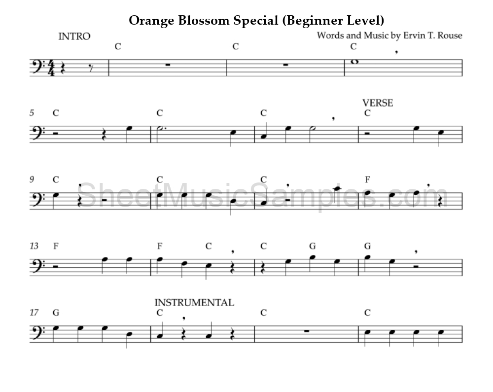 Orange Blossom Special (Beginner Level)