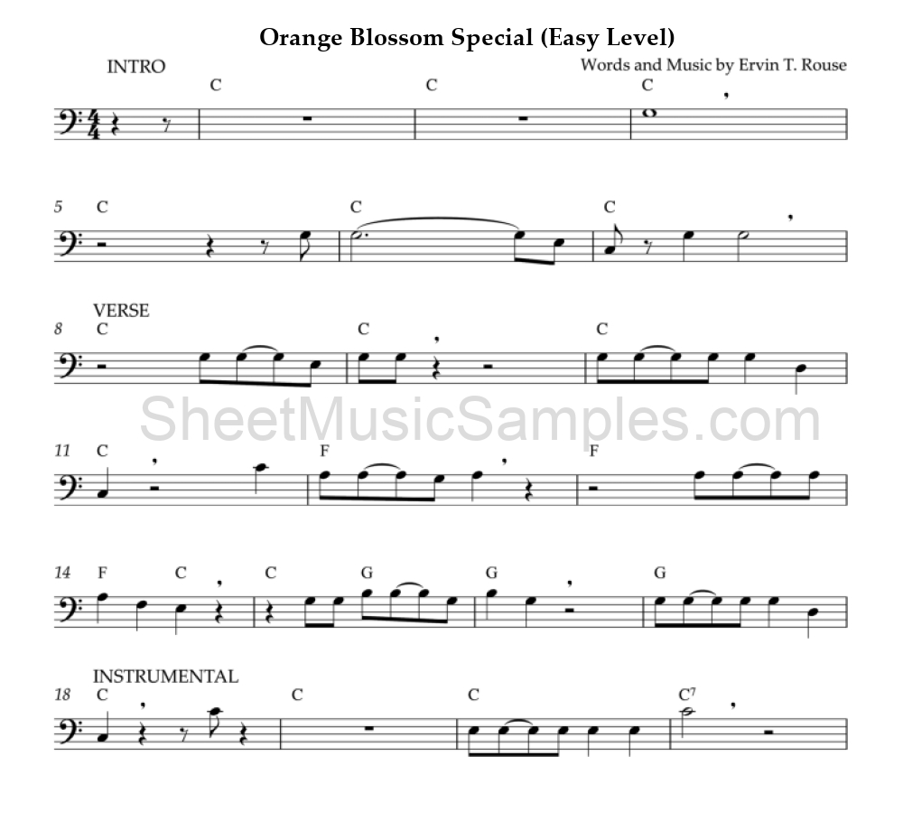 Orange Blossom Special (Easy Level)