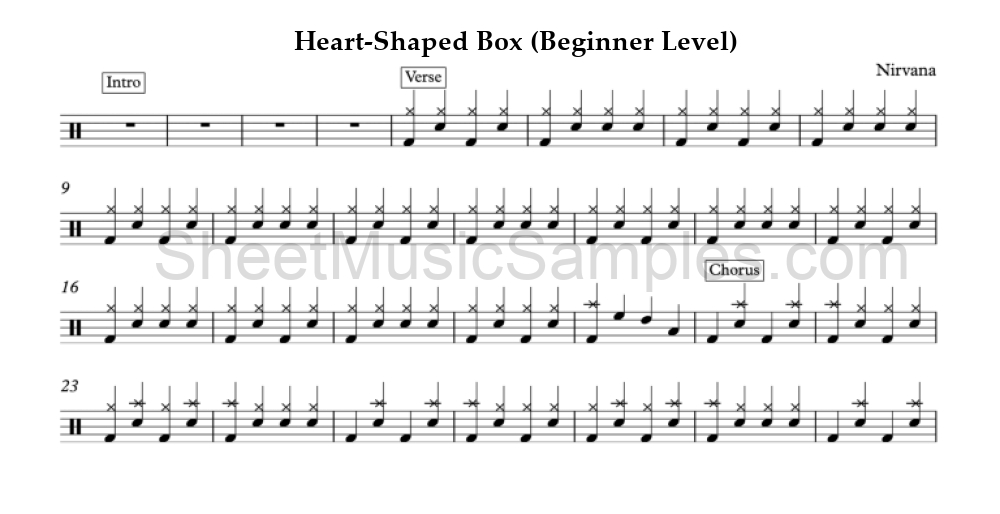 Heart-Shaped Box (Beginner Level)