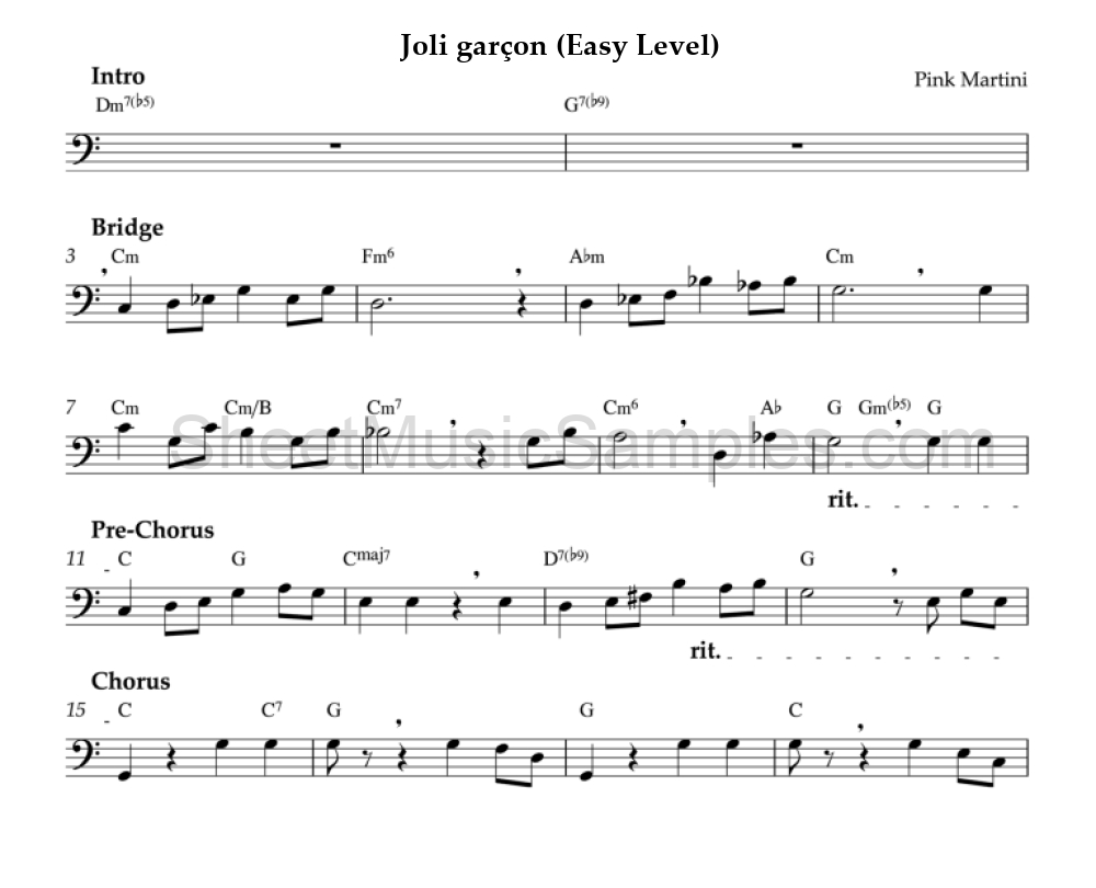 Joli garçon (Easy Level)