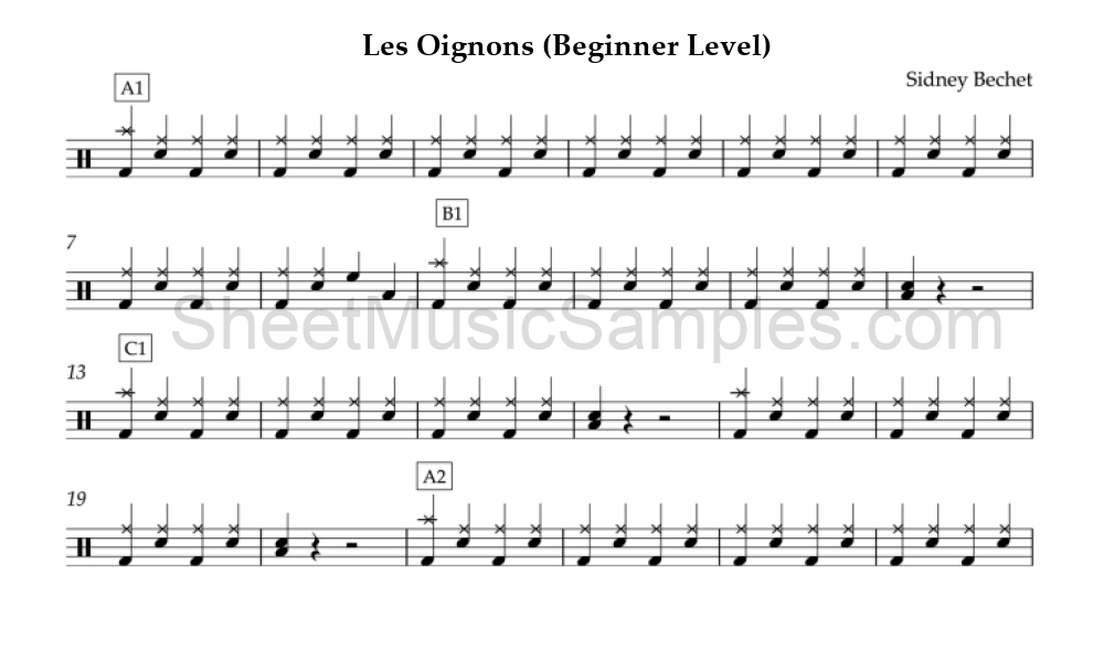 Les Oignons (Beginner Level)