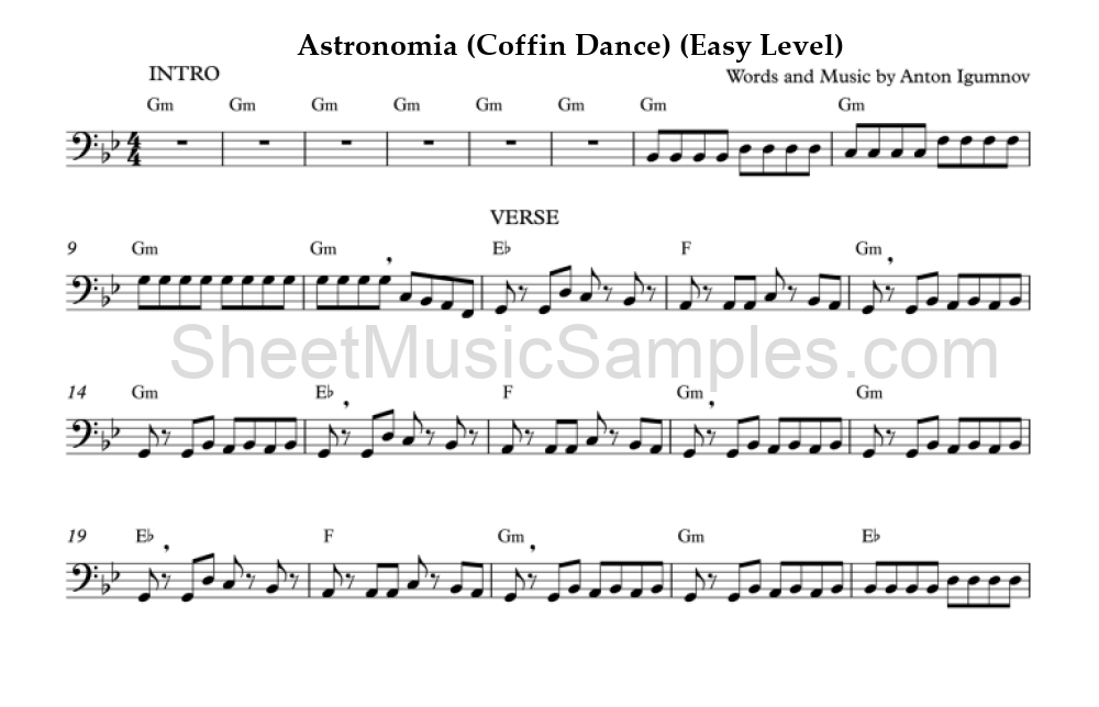 Astronomia (Coffin Dance) (Easy Level)