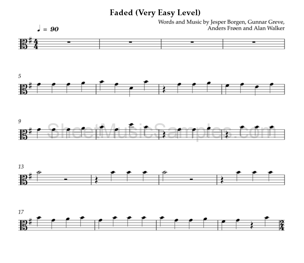 Faded (Very Easy Level)