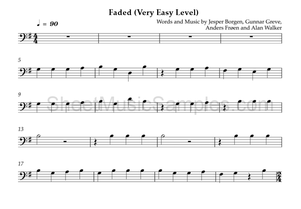 Faded (Very Easy Level)