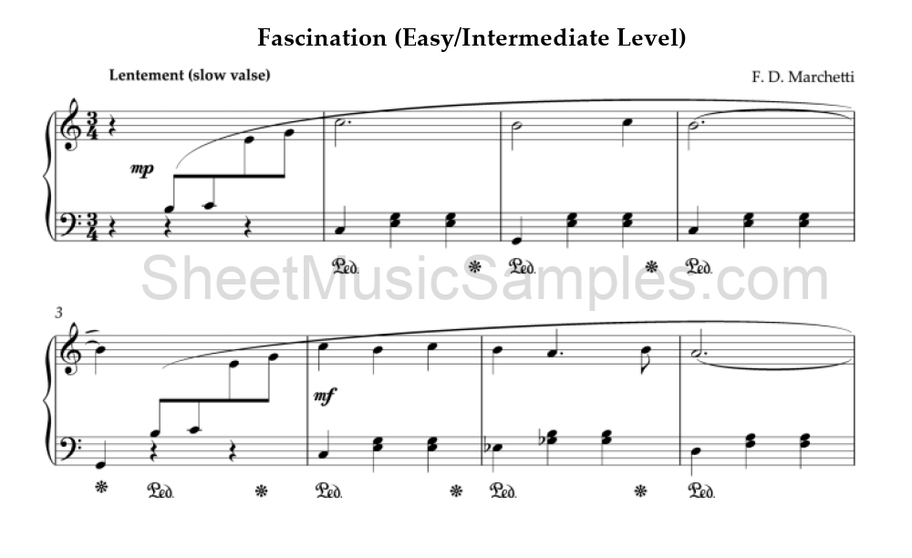 Fascination (Easy/Intermediate Level)