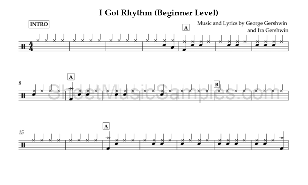 I Got Rhythm (Beginner Level)