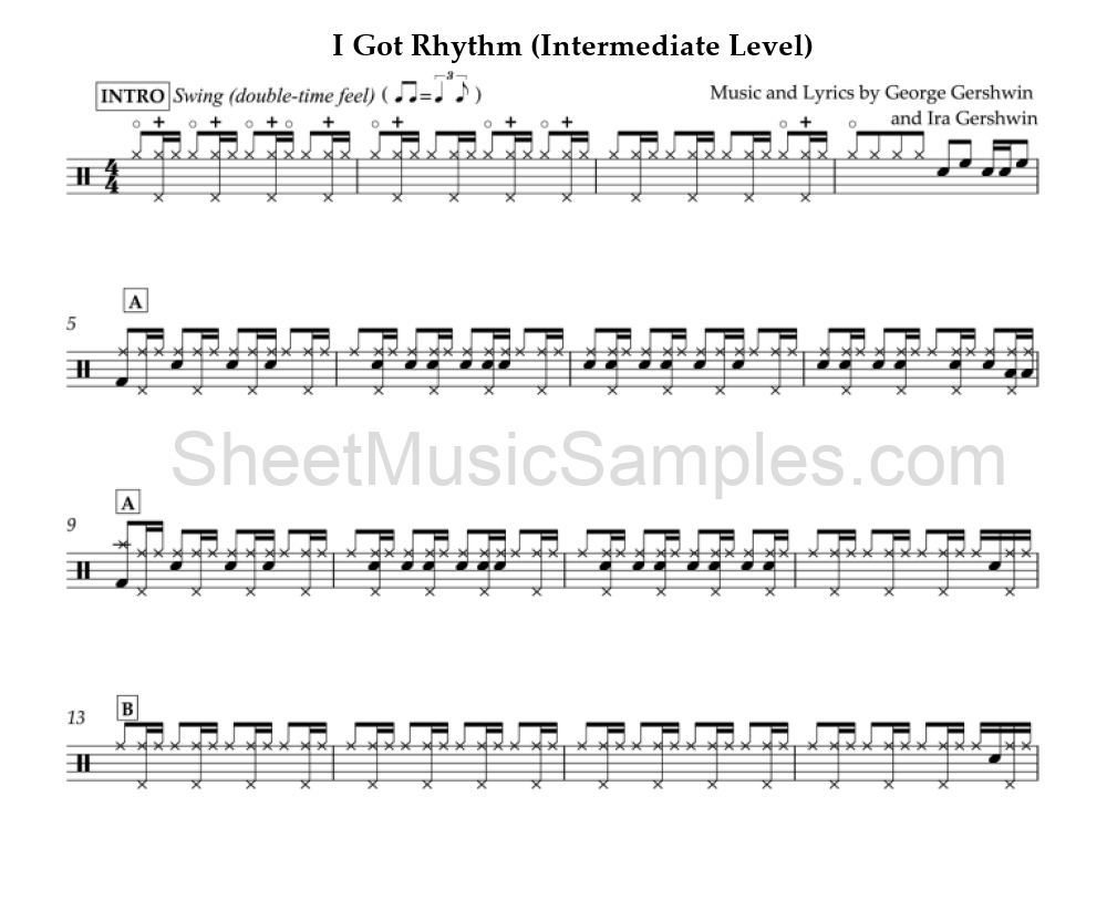 I Got Rhythm (Intermediate Level)