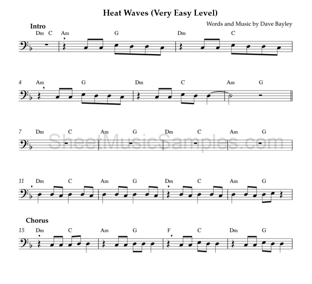 Heat Waves (Very Easy Level)