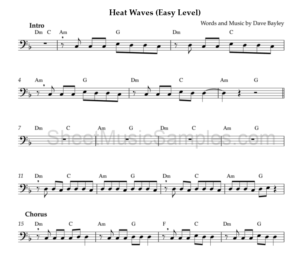 Heat Waves (Easy Level)