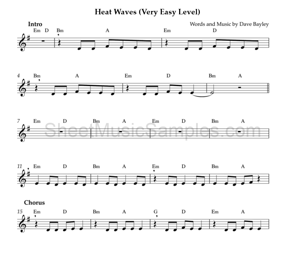 Heat Waves (Very Easy Level)