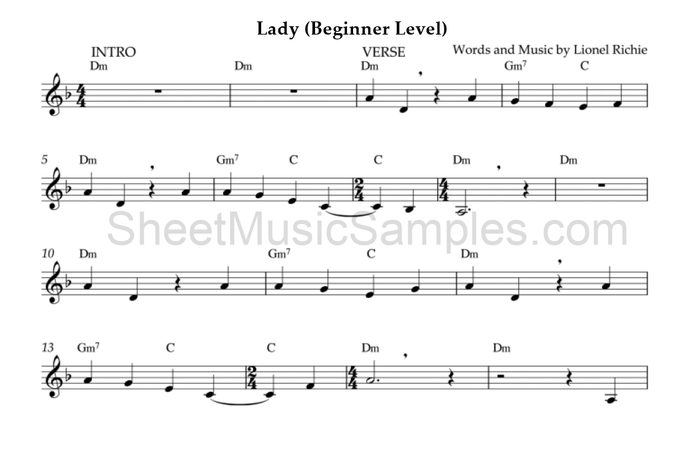 Lady (Beginner Level)