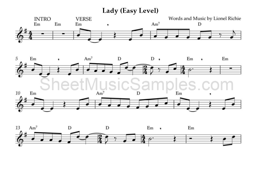 Lady (Easy Level)