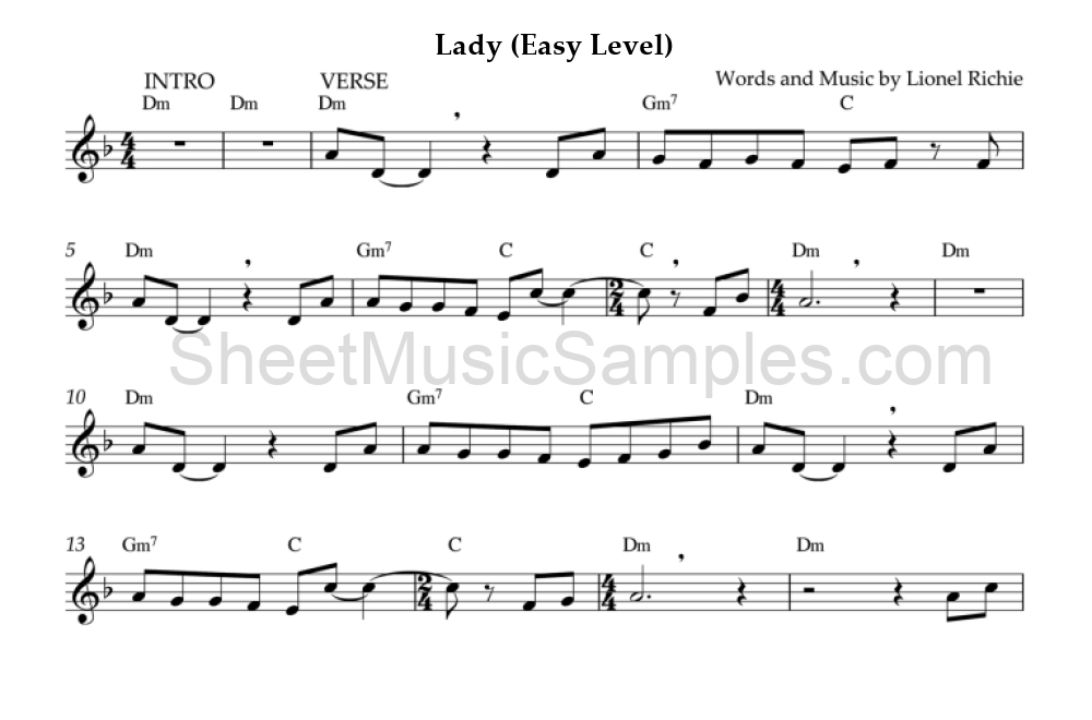 Lady (Easy Level)