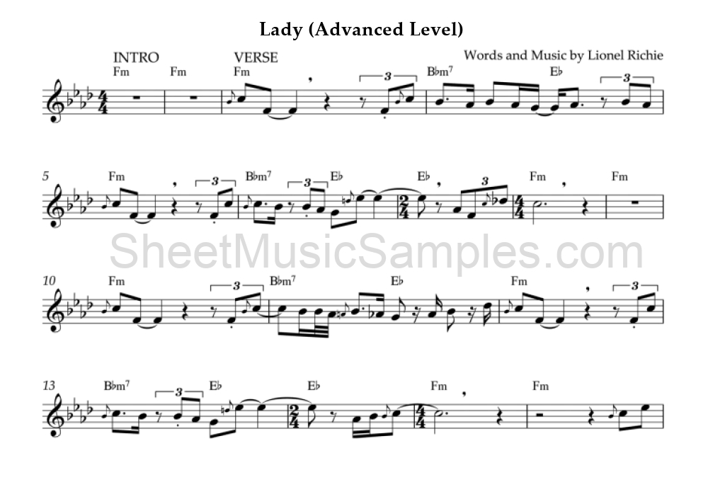 Lady (Advanced Level)