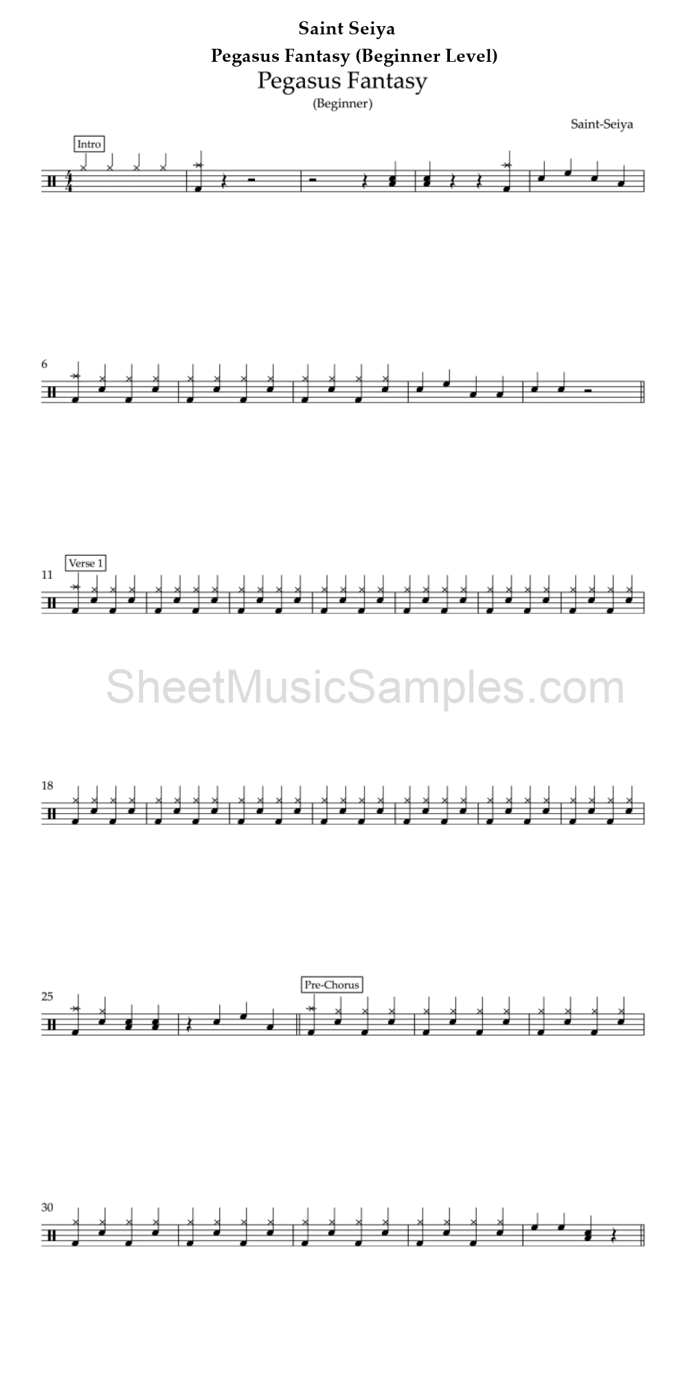 Saint Seiya - Pegasus Fantasy (Beginner Level)