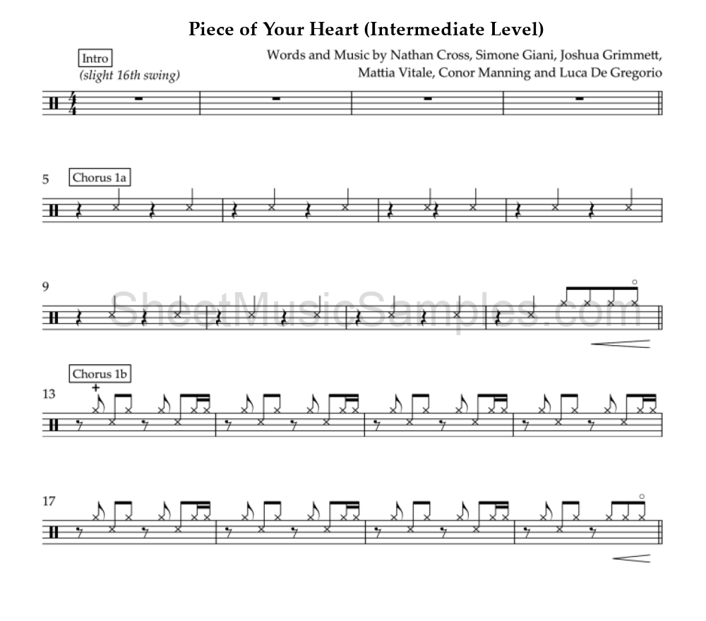 Piece of Your Heart (Intermediate Level)