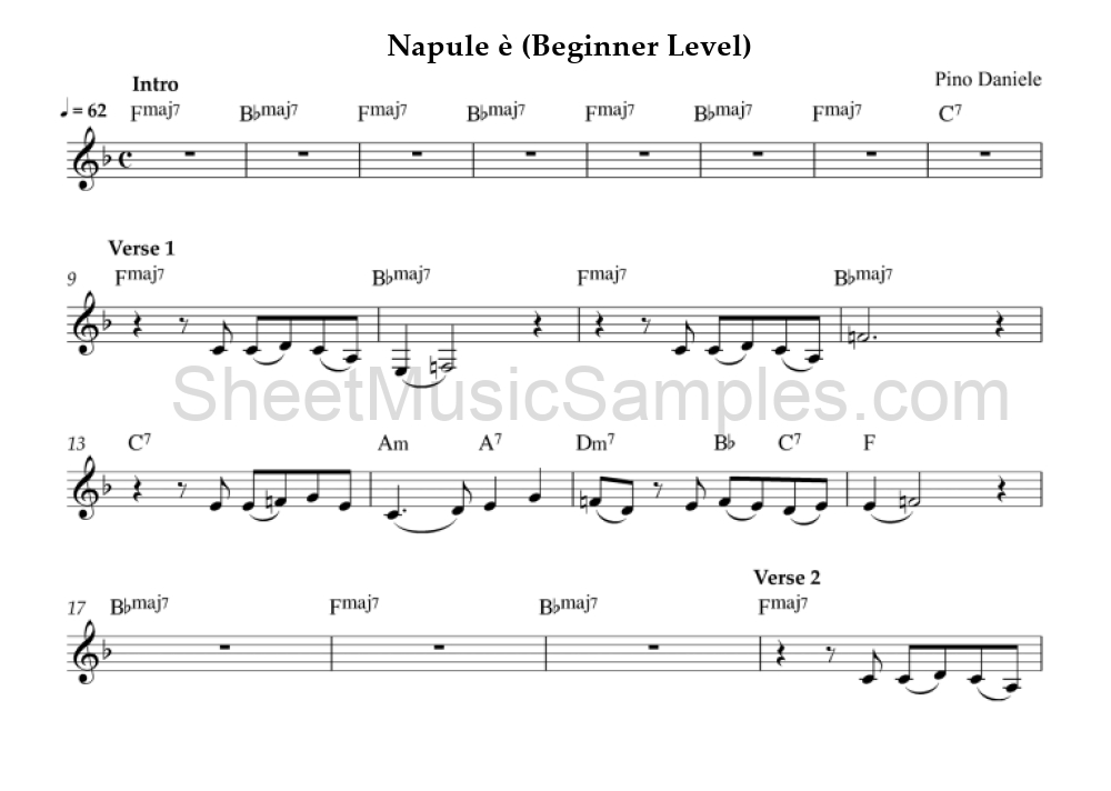 Napule è (Beginner Level)