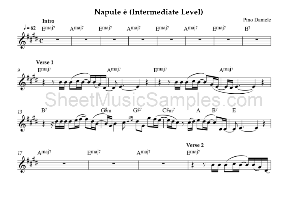 Napule è (Intermediate Level)