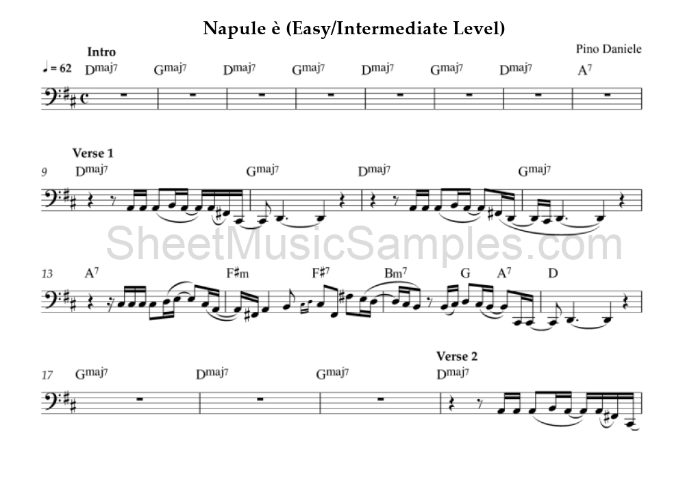 Napule è (Easy/Intermediate Level)