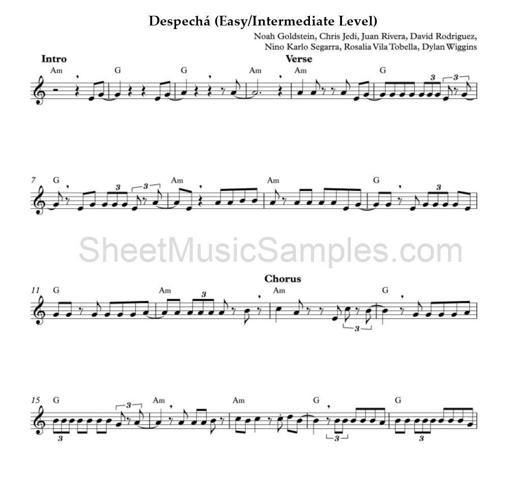 Despechá (Easy/Intermediate Level)