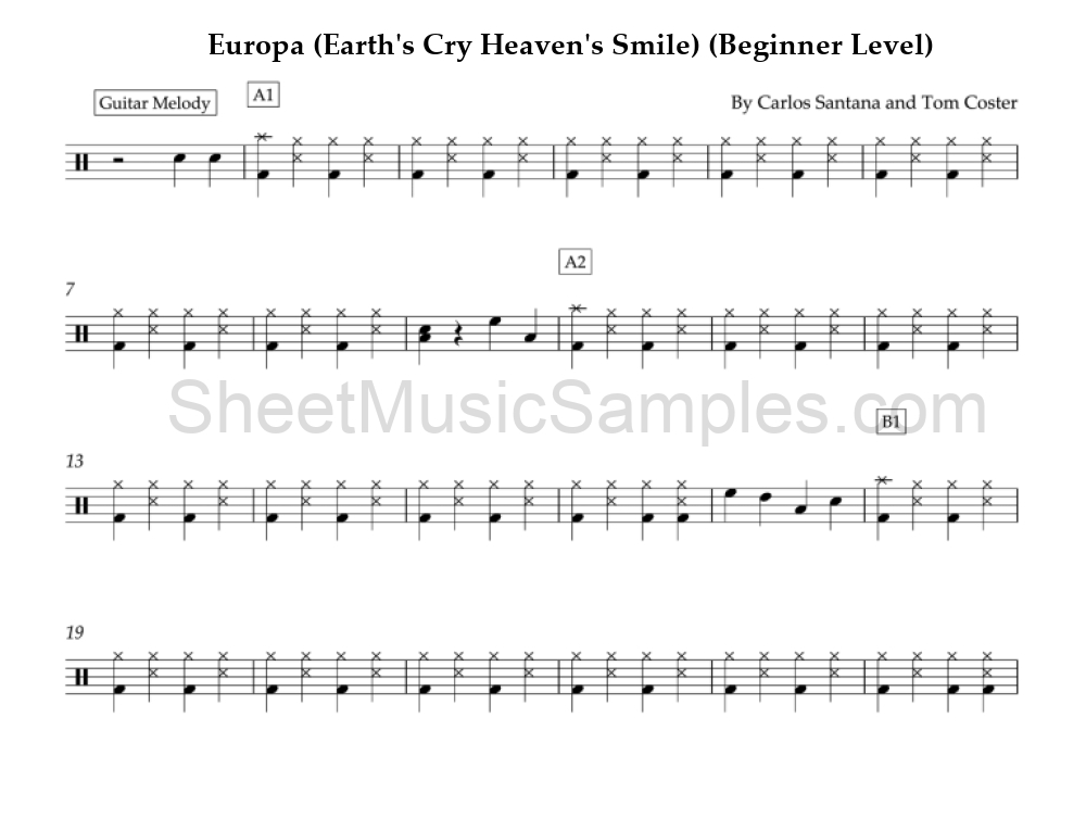 Europa (Earth's Cry Heaven's Smile) (Beginner Level)