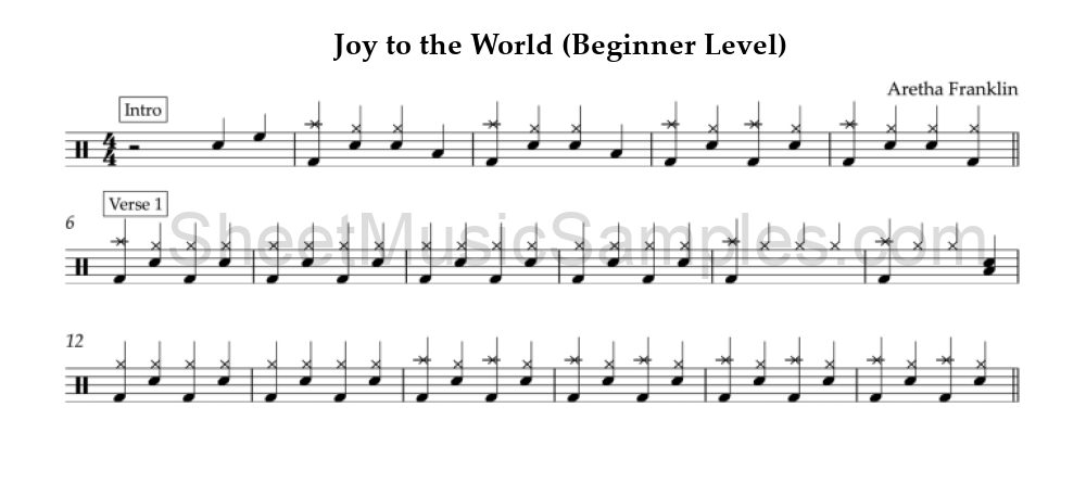 Joy to the World (Beginner Level)