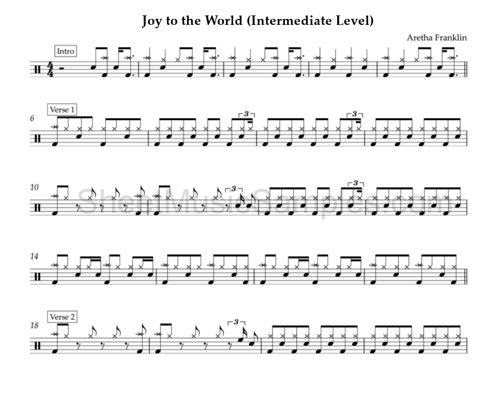 Joy to the World (Intermediate Level)