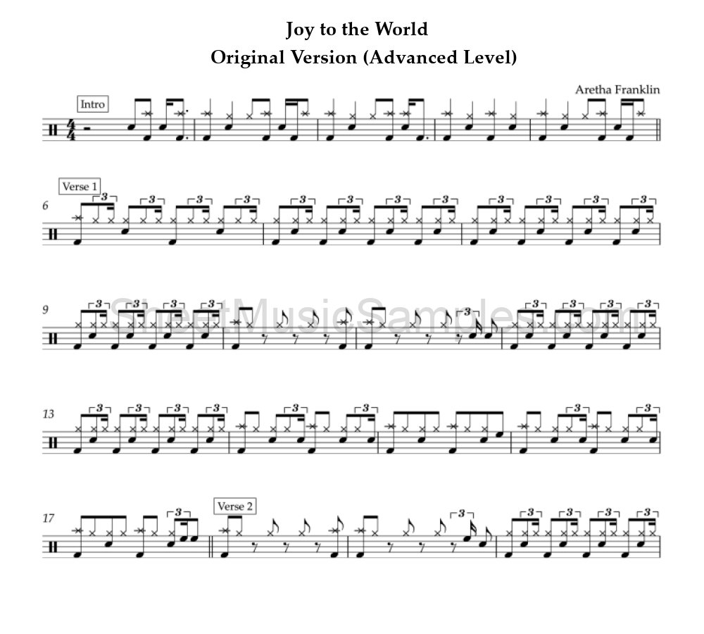 Joy to the World - Original Version (Advanced Level)