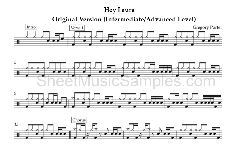 Hey Laura - Original Version (Intermediate/Advanced Level)