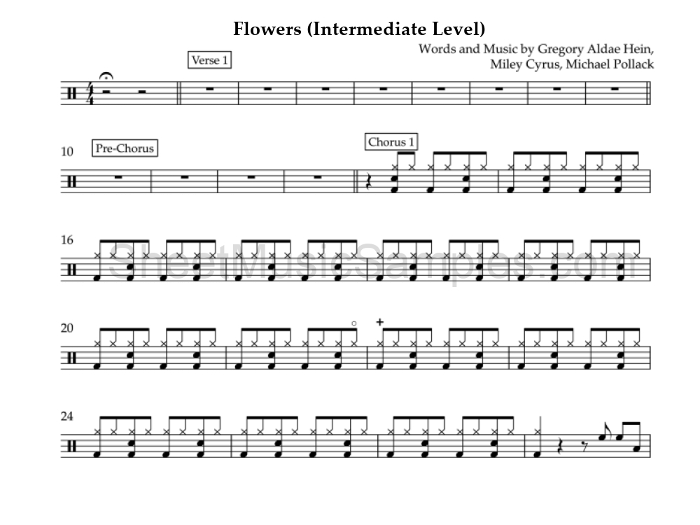 Flowers (Intermediate Level)