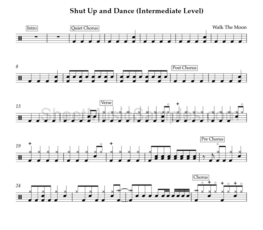 Shut Up and Dance (Intermediate Level)