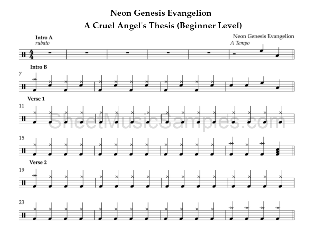 Neon Genesis Evangelion - A Cruel Angel's Thesis (Beginner Level)