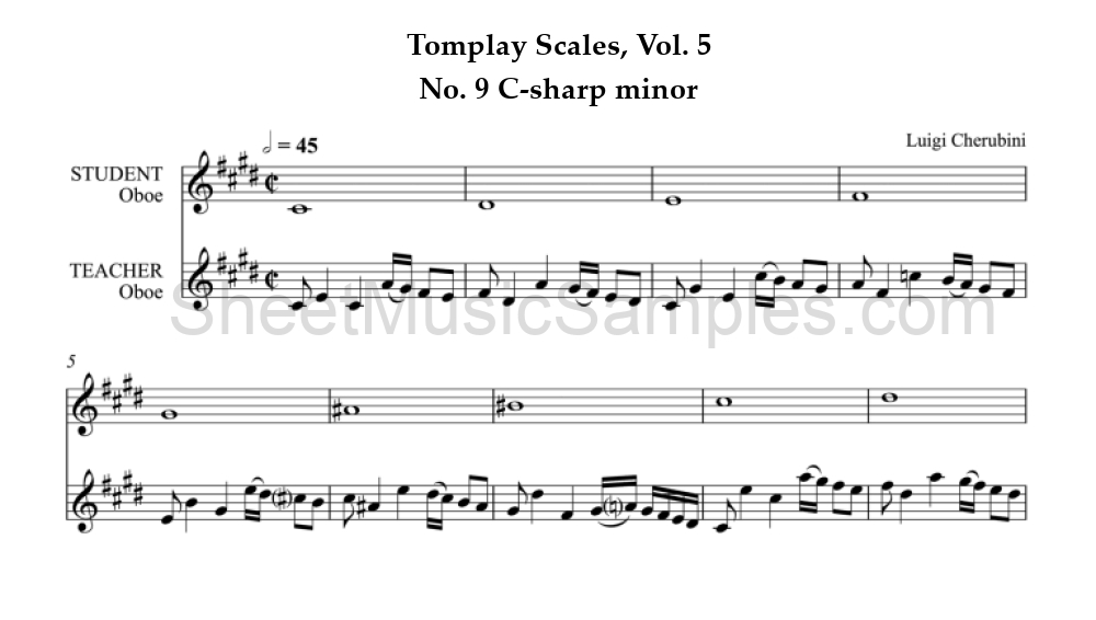 Tomplay Scales, Vol. 5 - No. 9 C-sharp minor