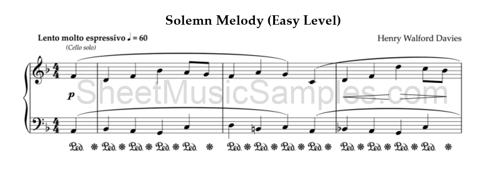 Solemn Melody (Easy Level)